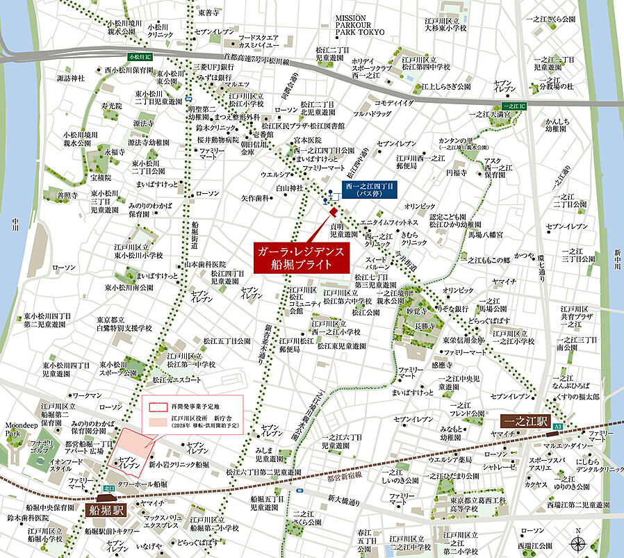 ガーラ・レジデンス船堀ブライト：案内図