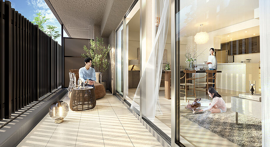 ガーラ・レジデンス南浦和プルミエ テラス完成予想CG