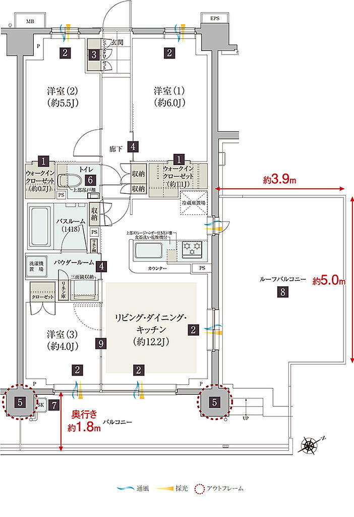 ガーラ・レジデンス藤沢 間取り Lr