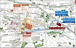 ガーラ・レジデンス田無 現地案内図