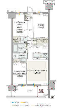 ガーラ・レジデンス田無 間取り F