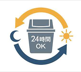 24時間ゴミ出し可能