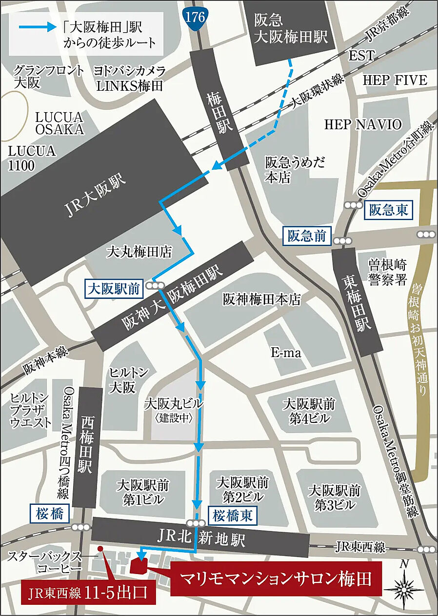 ソルティア天王寺舟橋ステーションゲート：モデルルーム地図