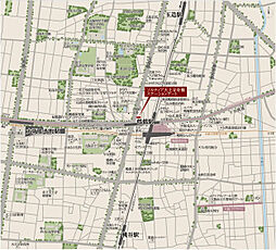 ソルティア天王寺舟橋ステーションゲート 現地案内図
