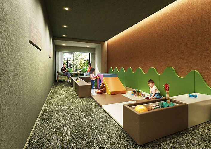 ポレスター佐久平駅南ガーデンテラス キッズルーム完成予想図