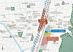 ポレスター米原駅前 現地案内図