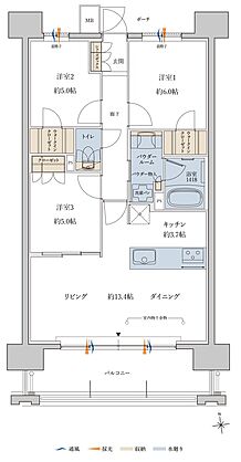 MJR鹿児島中央駅前ザ・レジデンス 間取り M