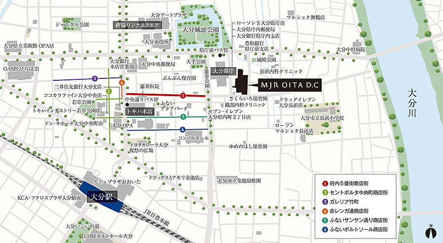 MJR大分D.C：案内図