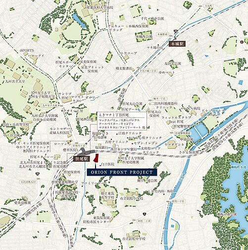 （仮称）ORION　FRONT　PROJECT 現地案内図