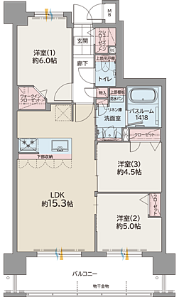 ファーネスト郡元レジデンス 間取り D