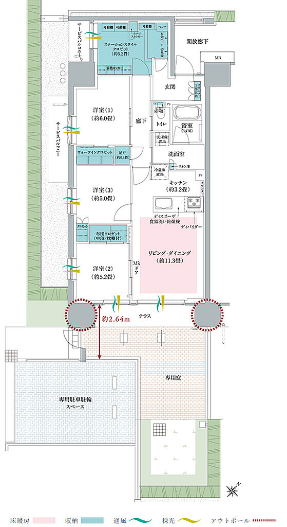 メイツ川越南台 間取り Ag
