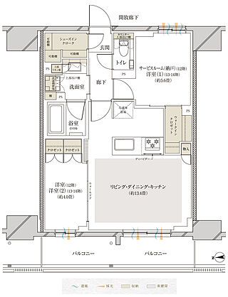 プレティナレジデンス浅草 間取り F【PREMIUM PLAN】