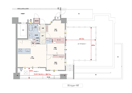 グランドパレス大野城駅 間取り B1
