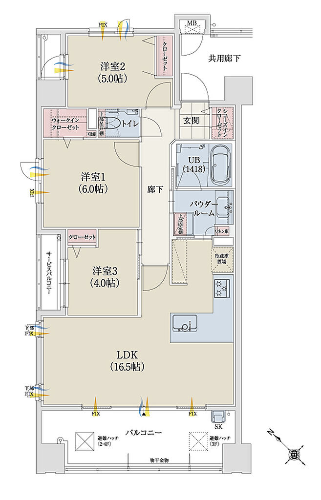 グランドパレス春日静邸 間取り A