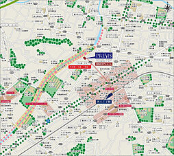 プレシス西八王子リバーサイド モデルルーム案内図