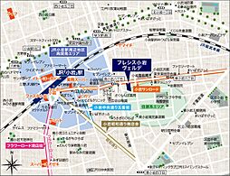 プレシス小岩ヴェルデ 現地案内図