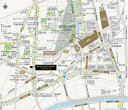 レグナスタワー新梅田 現地案内図