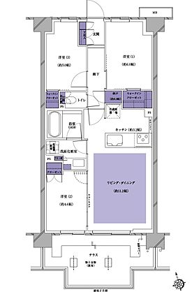 プレシス南流山パークフロント 間取り 【第2期】G4t