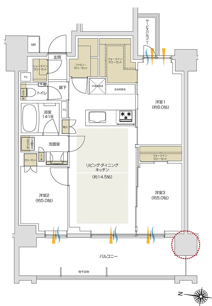プレシス追浜駅前 間取り 【第3期1次】H