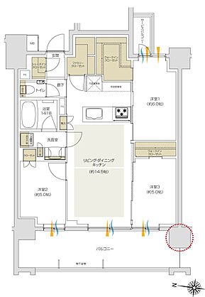 プレシス追浜駅前 間取り 【第3期1次】H