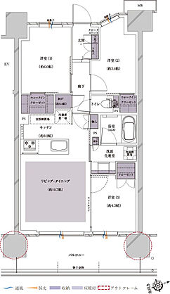 プレシス熊谷末広 間取り 【第2期】C