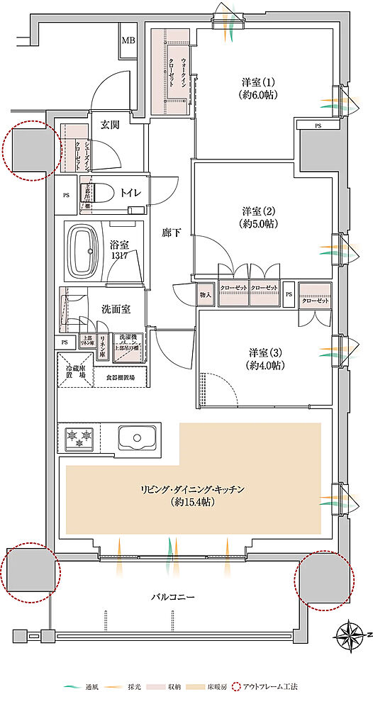 プレシス西葛西 間取り 【第2期】A