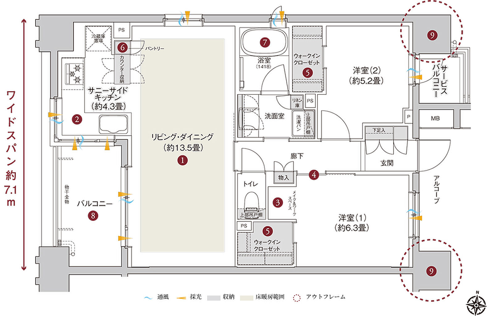 ランカ川越通町 間取り D