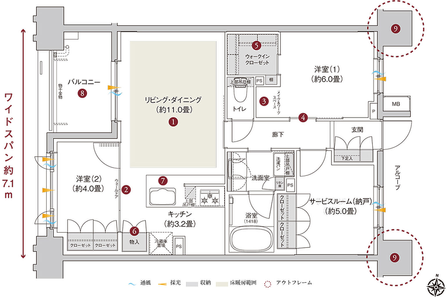 ランカ川越通町 間取り E