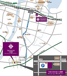 THE HOUSE 小倉駅 モデルルーム案内図