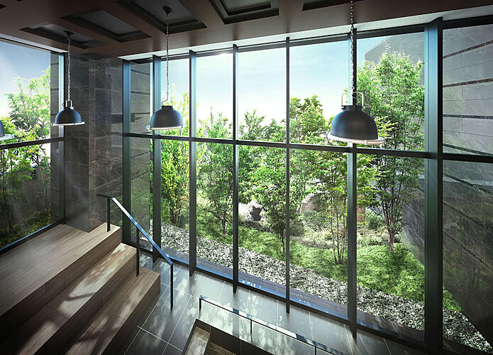 THE HOUSE 小倉駅 エントランスホール完成予想CG