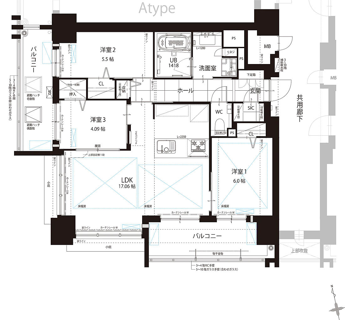 THE HOUSE 小倉駅 間取り B