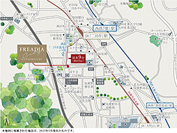 フリーディアシティ二日市 モデルルーム案内図