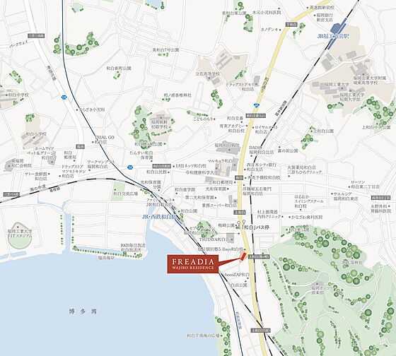 フリーディア和白レジデンス モデルルーム案内図