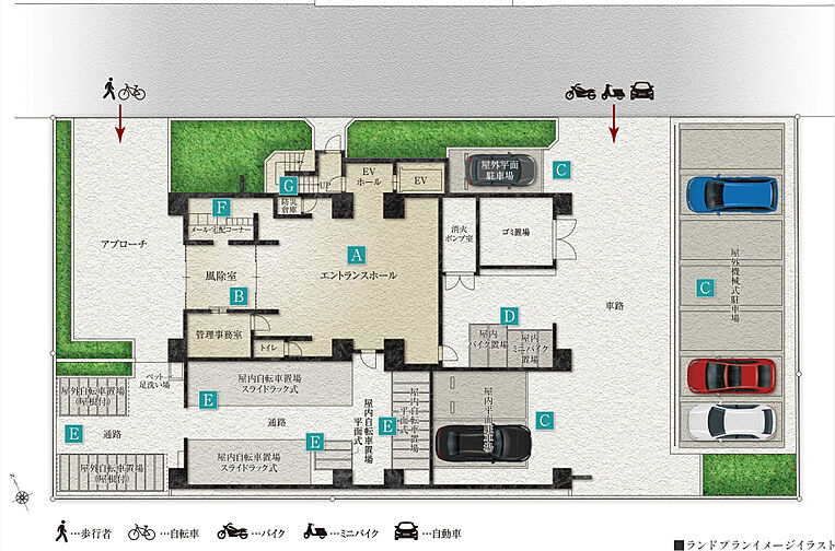 クレアホームズ三国ヶ丘駅前 共用部