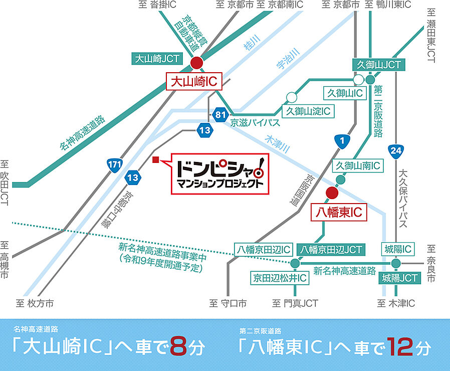 （仮称）ドンピシャ！マンションプロジェクト：交通図