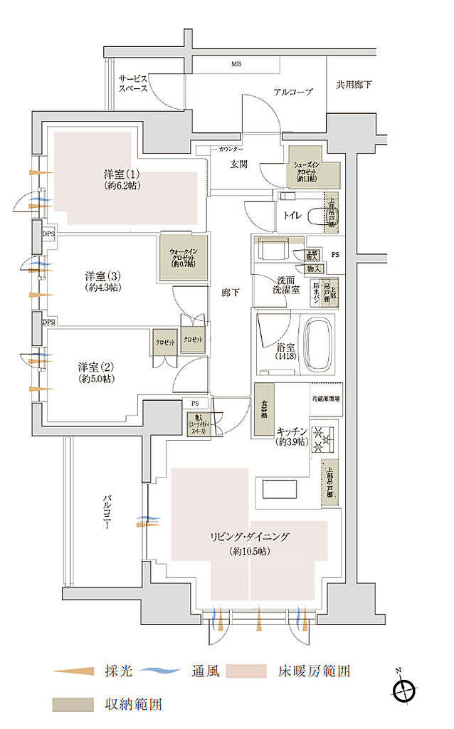ジオ中野レジデンス 間取り C1