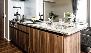 オーヴィジョン下松ザ・レジデンス 対面オープンキッチン