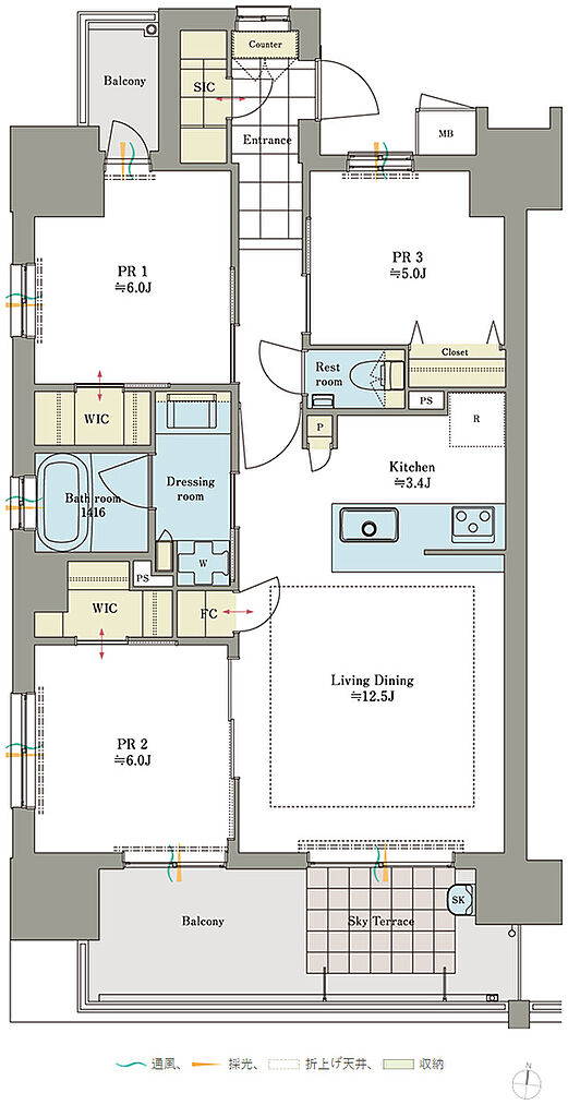 ロイヤルガーデン倉敷駅東 間取り 74A