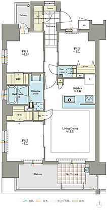 ロイヤルガーデン倉敷駅東 間取り 74A