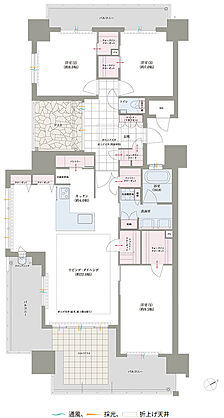 ロイヤルガーデン吉野本町ザ・レジデンス 間取り 120-G