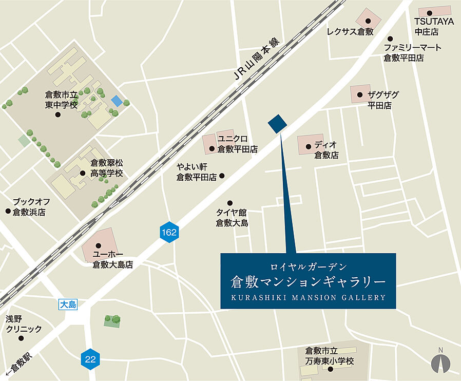 ロイヤルガーデン老松町弐番館：モデルルーム地図