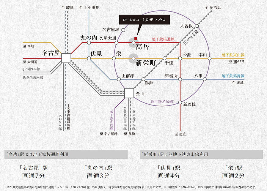 ローレルコート泉ザ・ハウス：交通図
