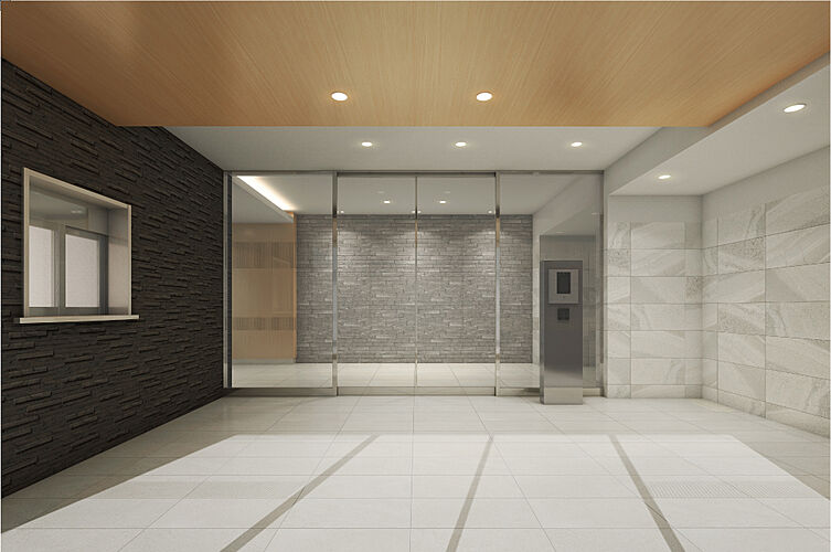 ヴェルディ・ステーションテラス出雲 風除室完成予想図