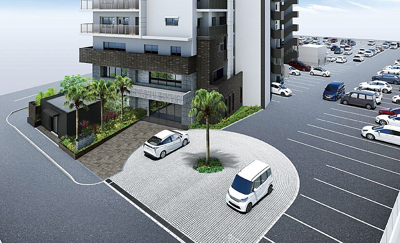 ヴェルディ・コーストテラス［円一町］ アプローチ完成予想図