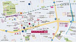 ヴェルディ・ザ・タワー福山 現地案内図