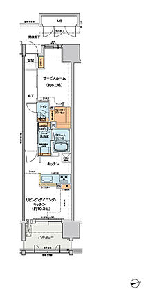 ヴェルディ・ザ・タワー広島Sta. 間取り F
