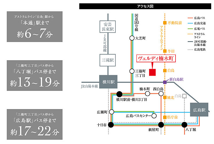 ヴェルディ楠木町 アクセス図