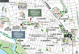ブリシア川口エアーコート/カームコート 現地案内図