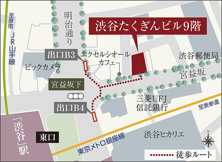 イノバス中野富士見町：モデルルーム地図