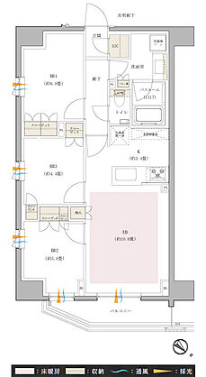 イノバス新横浜 間取り I3